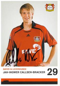 Jan Ingwer Callsen Bracker  2006/2007   Bayer 04 Leverkusen Fußball Autogrammkarte original signiert 