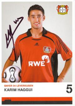Karim Haggui  2006/2007   Bayer 04 Leverkusen Fußball Autogrammkarte original signiert 