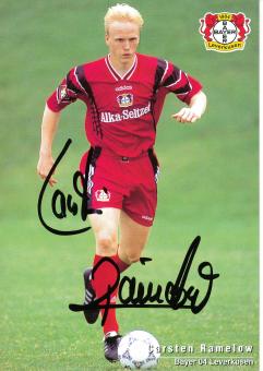 Carsten Ramelow  1996/1997   Bayer 04 Leverkusen Fußball Autogrammkarte original signiert 
