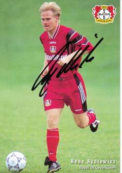 Rene Rydlewicz  1996/1997   Bayer 04 Leverkusen Fußball Autogrammkarte original signiert 