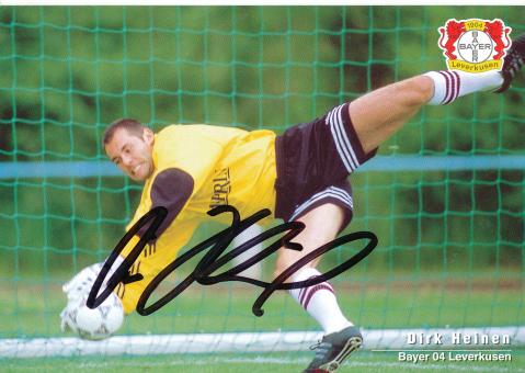 Dirk Heinen  1997/1998   Bayer 04 Leverkusen Fußball Autogrammkarte original signiert 