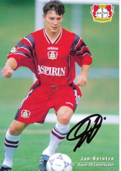 Jan Heintze  1997/1998   Bayer 04 Leverkusen Fußball Autogrammkarte original signiert 