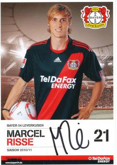Marcel Risse  2010/2011   Bayer 04 Leverkusen Fußball Autogrammkarte original signiert 