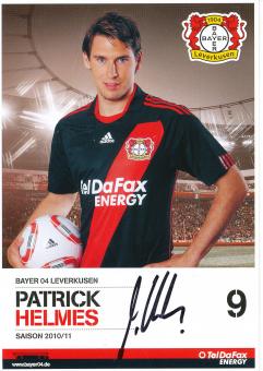 Patrick Helmes  2010/2011   Bayer 04 Leverkusen Fußball Autogrammkarte original signiert 
