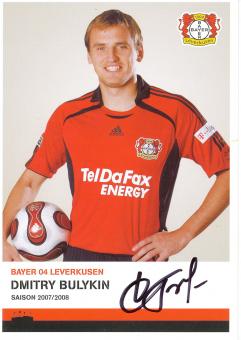 Dmitry Bulykin   2007/2008   Bayer 04 Leverkusen Fußball Autogrammkarte original signiert 