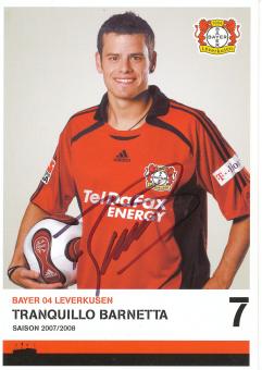 Tranquillo Barnetta  2007/2008   Bayer 04 Leverkusen Fußball Autogrammkarte original signiert 