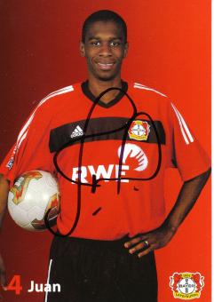 Juan  2003/2004   Bayer 04 Leverkusen Fußball Autogrammkarte original signiert 