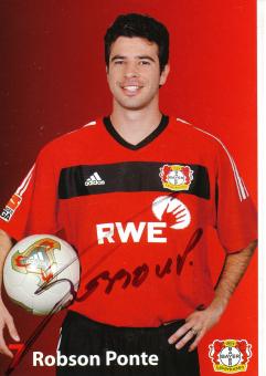 Robson Ponte  2003/2004   Bayer 04 Leverkusen Fußball Autogrammkarte original signiert 