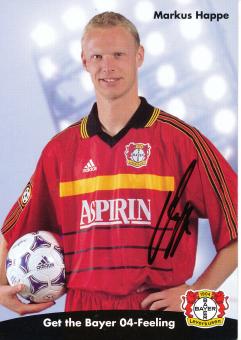 Markus Happe  1998/1999   Bayer 04 Leverkusen Fußball Autogrammkarte original signiert 