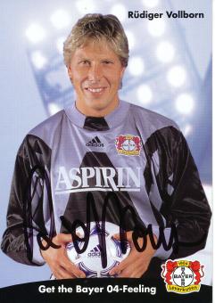 Rüdiger Vollborn  1998/1999   Bayer 04 Leverkusen Fußball Autogrammkarte original signiert 