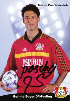 Mehdi Paschazadeh  1998/1999   Bayer 04 Leverkusen Fußball Autogrammkarte original signiert 