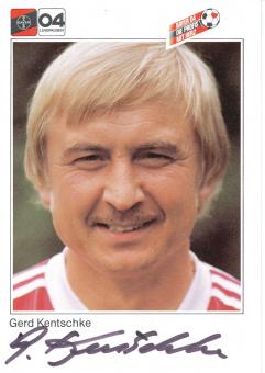 Gerd Kentschke  1.11.1983  Bayer 04 Leverkusen Fußball Autogrammkarte original signiert 