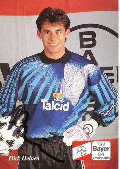 Dirk Heinen  1.08.1991  Bayer 04 Leverkusen Fußball Autogrammkarte original signiert 