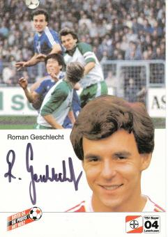 Roman Gschlecht  1.1.1985  Bayer 04 Leverkusen Fußball Autogrammkarte original signiert 