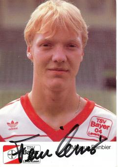 Marcus Feinbier  1.8.1989  Bayer 04 Leverkusen Fußball Autogrammkarte original signiert 