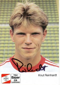 Knut Reinhardt  15.7.1988  Bayer 04 Leverkusen Fußball Autogrammkarte original signiert 