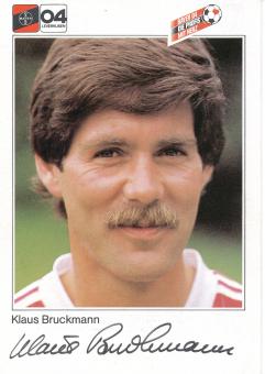 Klaus Bruckmann  1983/1984  Bayer 04 Leverkusen Fußball Autogrammkarte original signiert 