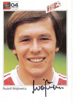 Rudolf Wojtowicz  1983/1984  Bayer 04 Leverkusen Fußball Autogrammkarte original signiert 
