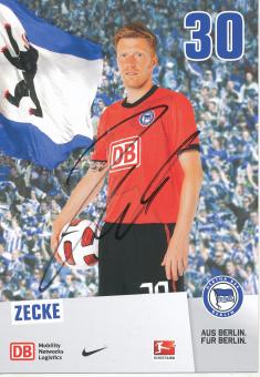 Zecke   2010/2011  Hertha BSC Berlin  Fußball Autogrammkarte original signiert 