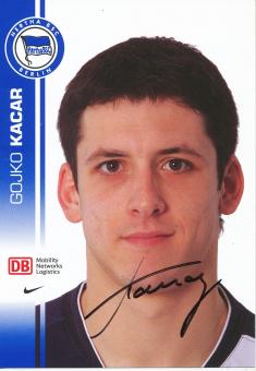 Gojko Kacar  2007/2008  Hertha BSC Berlin  Fußball Autogrammkarte original signiert 