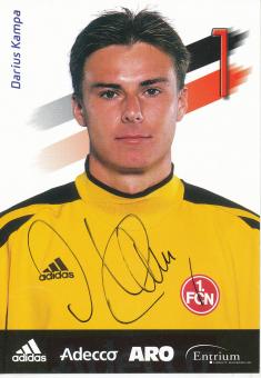Darius Kampa  2001/2002  FC Nürnberg  Fußball Autogrammkarte original signiert 