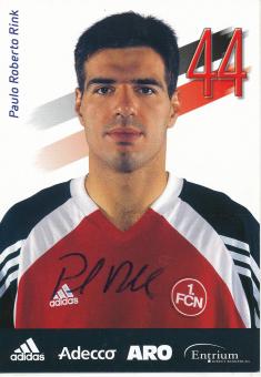 Paulo Rink  2001/2002  FC Nürnberg  Fußball Autogrammkarte original signiert 