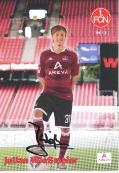 Julian Wießmeier  2011/2012  FC Nürnberg  Fußball Autogrammkarte original signiert 