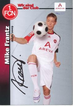 Mike Frantz  2008/2009  FC Nürnberg  Fußball Autogrammkarte original signiert 