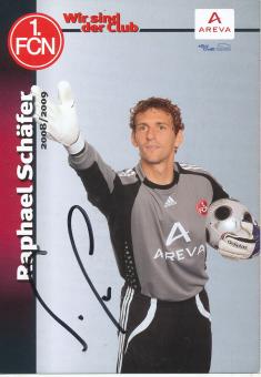 Raphael Schäfer  2008/2009  FC Nürnberg  Fußball Autogrammkarte original signiert 