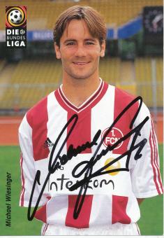 Michael Wiesinger  1998/1999  FC Nürnberg  Fußball Autogrammkarte original signiert 