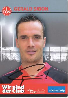 Gerald Sibon  2006/2007  FC Nürnberg  Fußball Autogrammkarte original signiert 
