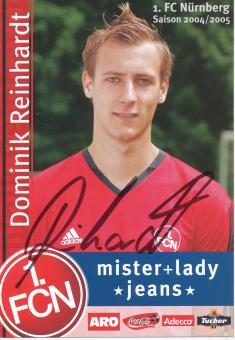 Dominik Reinhardt  2004/2005  FC Nürnberg  Fußball Autogrammkarte original signiert 