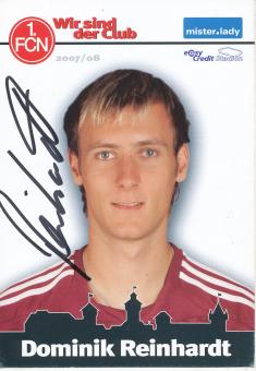 Dominik Reinhardt   2007/2008  FC Nürnberg  Fußball Autogrammkarte original signiert 