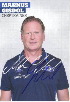 Markus Gisdol  Hamburger SV  Fußball Autogrammkarte original signiert 