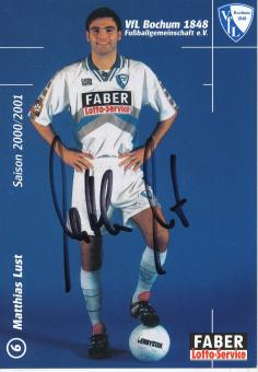 Matthias Lust  2000/2001  VFL Bochum  Fußball Autogrammkarte original signiert 