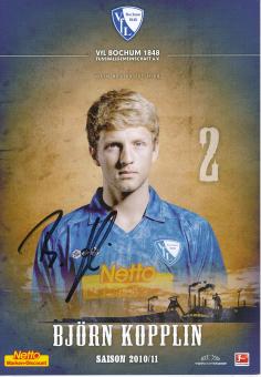 Björn Kopplin  2010/2011  VFL Bochum  Fußball Autogrammkarte original signiert 
