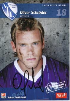 Oliver Schröder  2008/2009  VFL Bochum  Fußball Autogrammkarte original signiert 