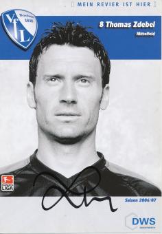 Thomas Zdebel  2006/2007  VFL Bochum  Fußball Autogrammkarte original signiert 