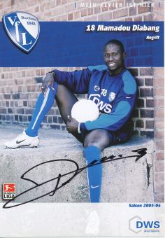 Mamadou Diabang  2005/2006  VFL Bochum  Fußball Autogrammkarte original signiert 