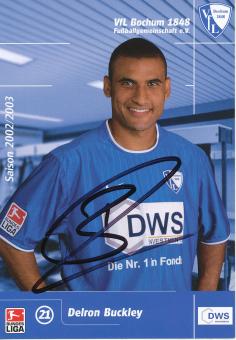 Delron Buckley   2002/2003  VFL Bochum  Fußball Autogrammkarte original signiert 