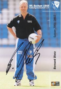 Bernard Dietz   2001/2002  VFL Bochum  Fußball Autogrammkarte original signiert 