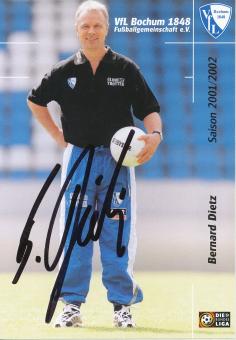 Bernard Dietz   2001/2002  VFL Bochum  Fußball Autogrammkarte original signiert 