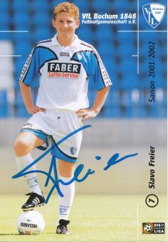 Slavo Freier   2001/2002  VFL Bochum  Fußball Autogrammkarte original signiert 