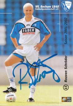 Rouven Schröder  2001/2002  VFL Bochum  Fußball Autogrammkarte original signiert 