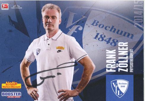 Frank Zöllner  2014/2015  VFL Bochum  Fußball Autogrammkarte original signiert 