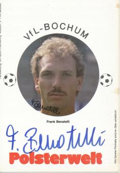 Frank Benatelli  1983/1984  VFL Bochum  Fußball Autogrammkarte original signiert 