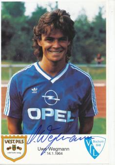 Uwe Wegmann  1986/1987  VFL Bochum  Fußball Autogrammkarte original signiert 