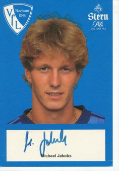 Michael Jakobs  1982/1983  VFL Bochum  Fußball Autogrammkarte original signiert 