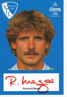 Reinhard Mager  1982/1983  VFL Bochum  Fußball Autogrammkarte original signiert 
