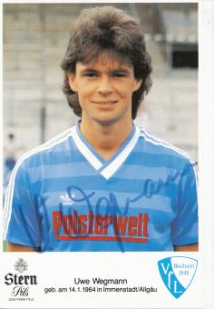 Uwe Wegmann  1985/1986  VFL Bochum  Fußball Autogrammkarte original signiert 